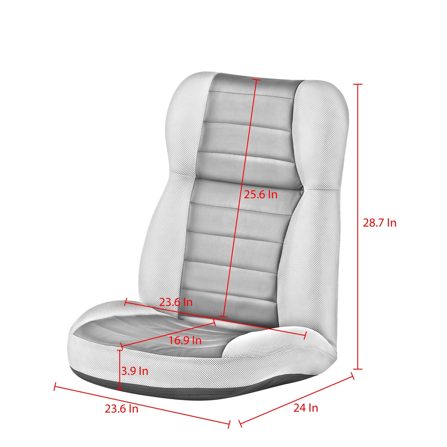 Laurence Mesh Recliner/Floor Chair With 5 Adjustable Back Positions