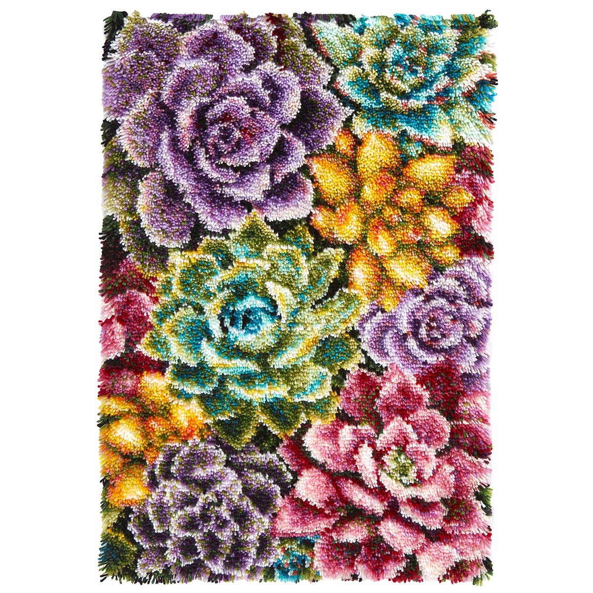 Herrschners Succulent Array Latch Hook Kit Michaels