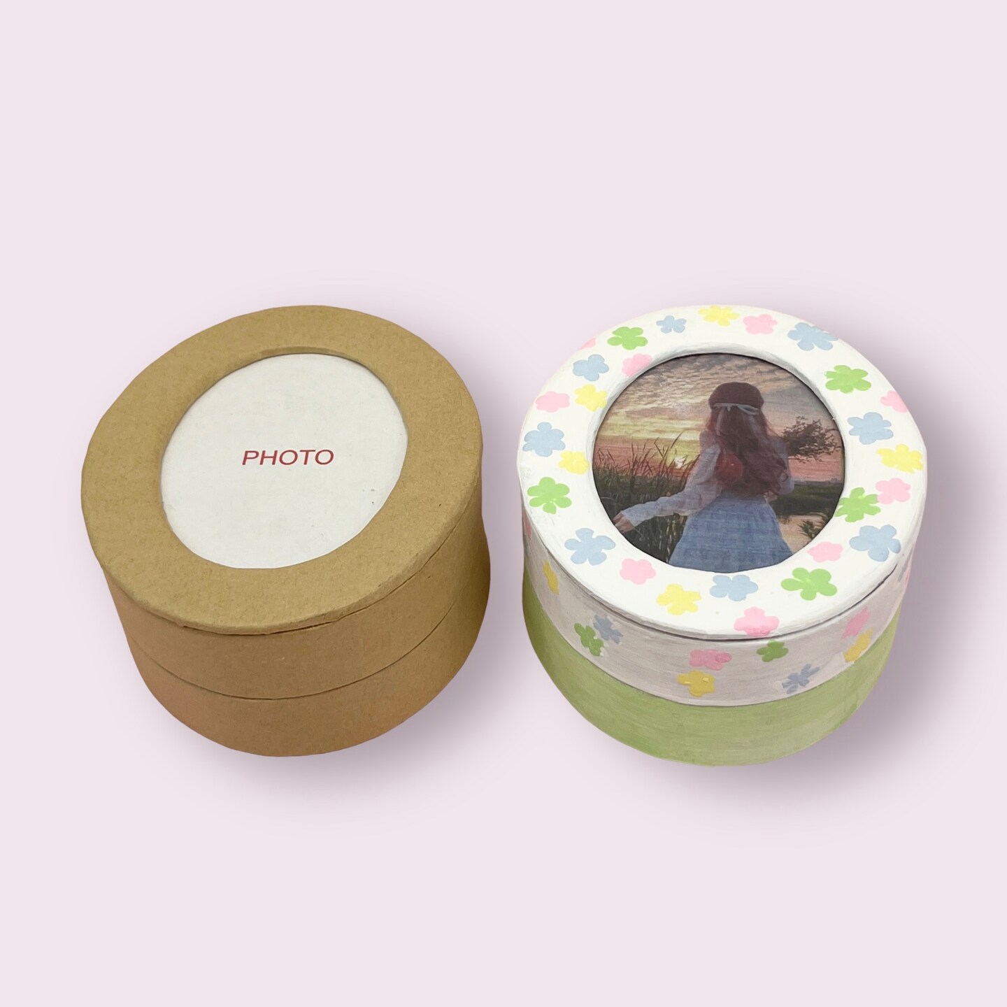 Value Pack of 12 Oval Photo Box - Small