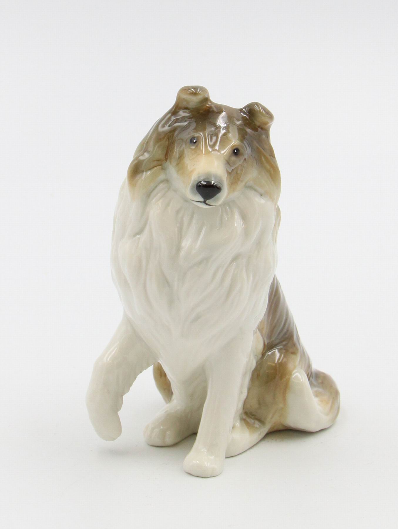 Ceramic Border Collie Dog Figurine, Lassie Come Home, Home D&#xE9;cor, Gift for Her, Gift for Mom, Kitchen D&#xE9;cor, Dog Lover Gift, Pet Loss Gift