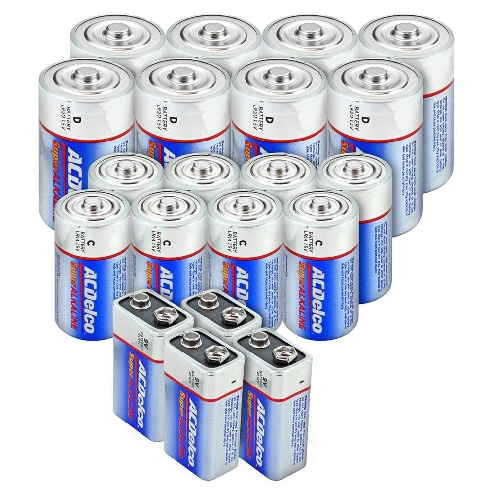 Acdelco 20 Pack Batteries Blue Silver Red Reliable Power For Electronics