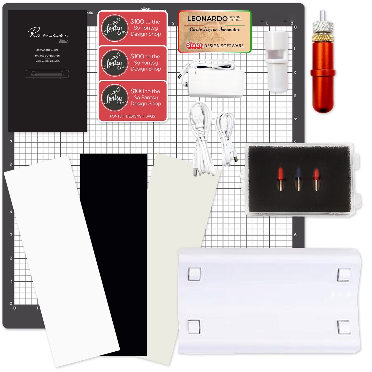 Siser Romeo 24&#x22; Deluxe Easyweed Heat Transfer (HTV) Bundle