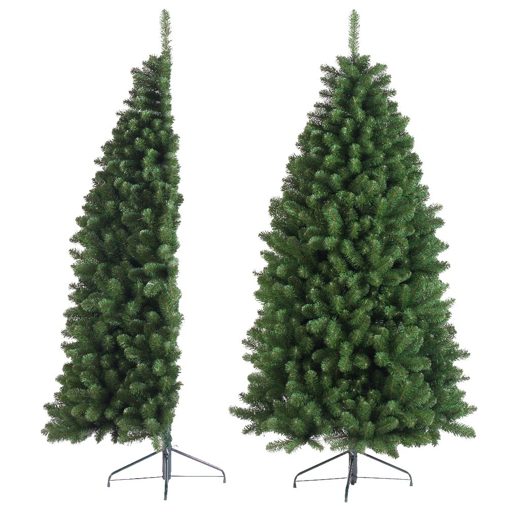 7ft. Half Tree Unlit Artificial Christmas Tree - HOLIDAY TREE
