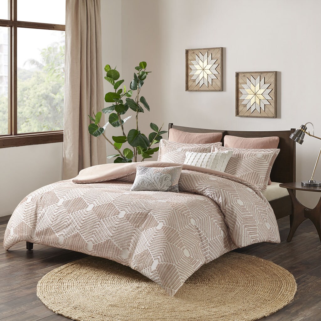 Gracie Mills   Cotton Jacquard Duvet Cover Set