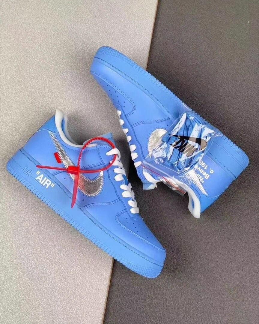 Off White x Air Force 1 Low University Blue Sneakers for Men and Women MakerPlace by Michaels