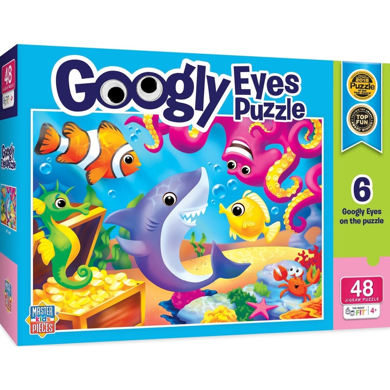 MasterPieces Googly Eyes Lil Shark and Friends 48 Piece Puzzle Michaels