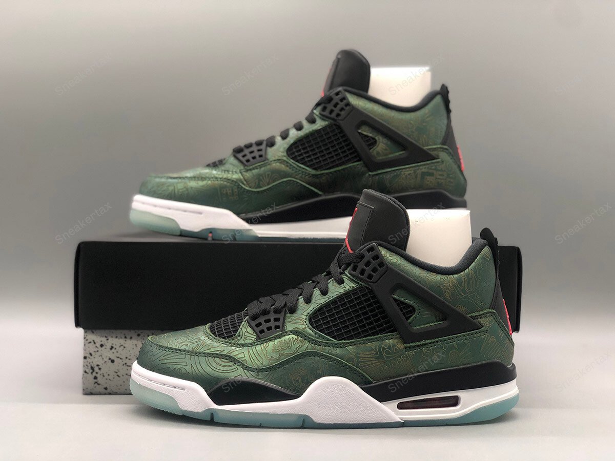 Jalen Ramsey x Air Jordan 4 Laser Green Black MakerPlace by Michaels