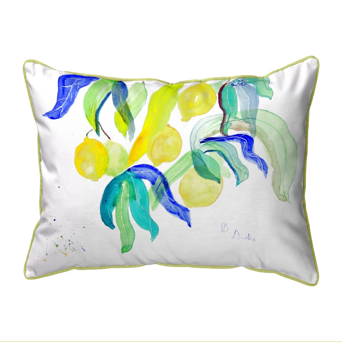 Betsy Drake Lemon Tree Large Indoor/Outdoor Pillow 16x20