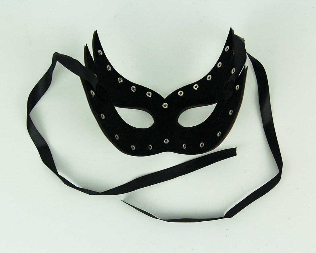 Andromeda Adult Masquerade Spiked Leather Eye Mask