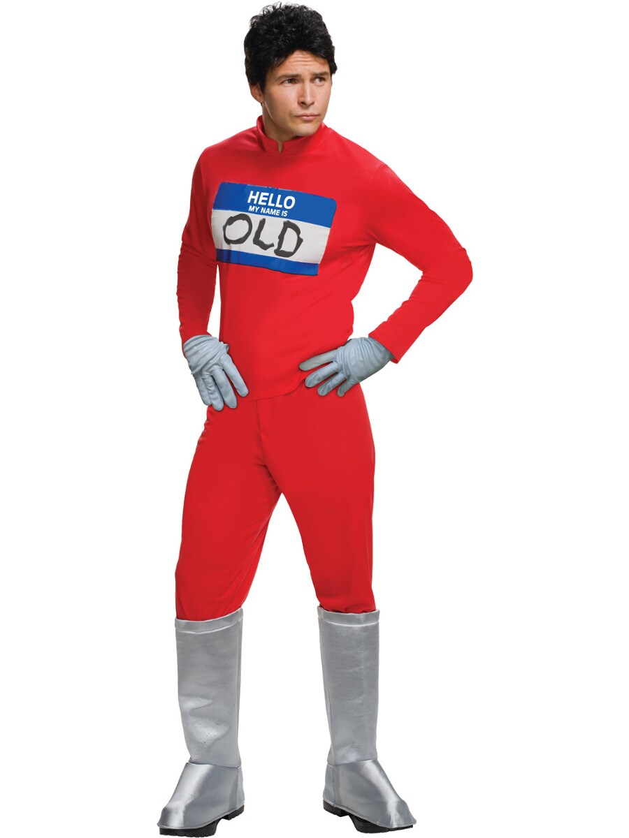 Adult&#x27;s Mens Derek Zoolander 2 Hello My Name Is Old Costume