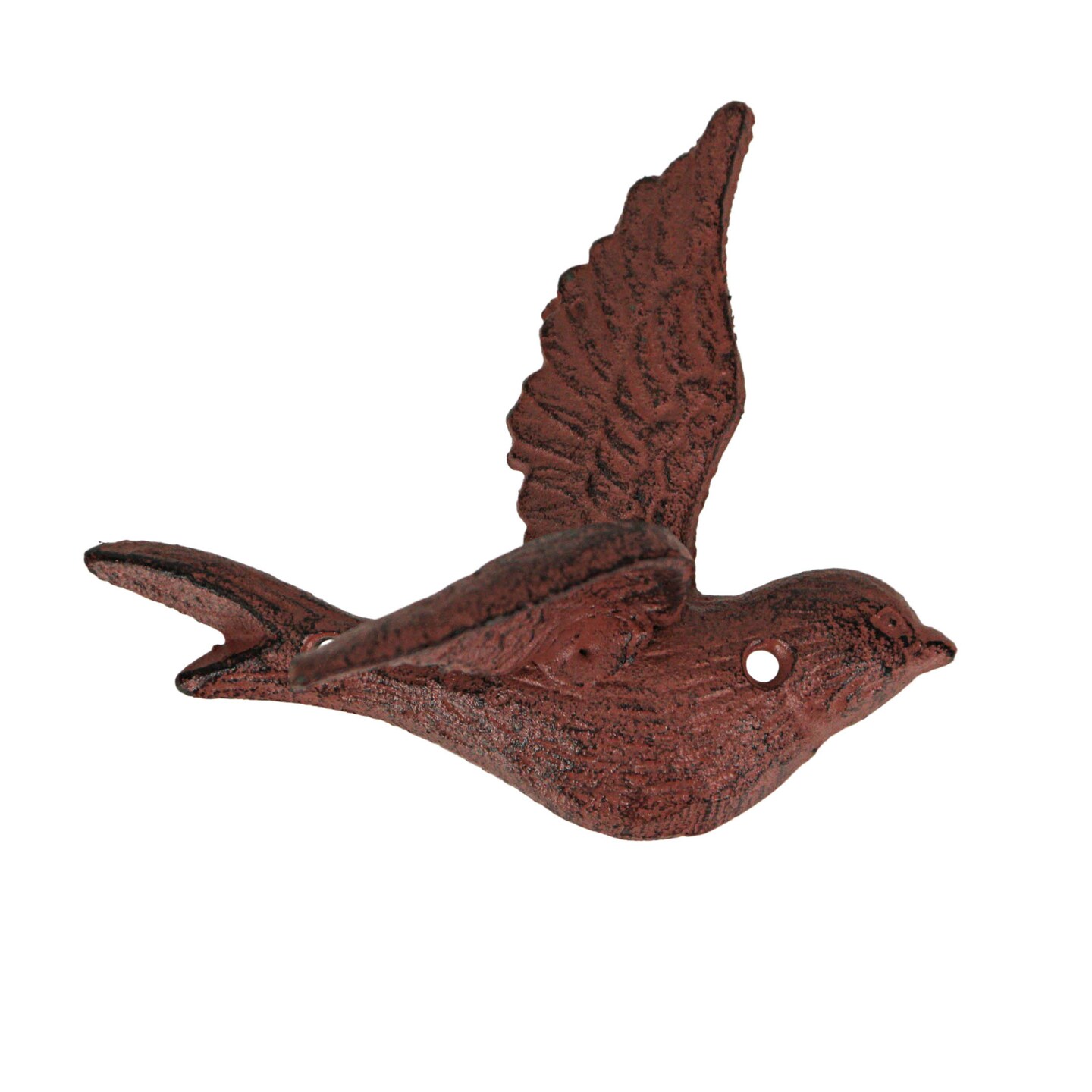 Set of 5 Cast Iron Distressed Finish Flying Birds Decorative Wall Decor