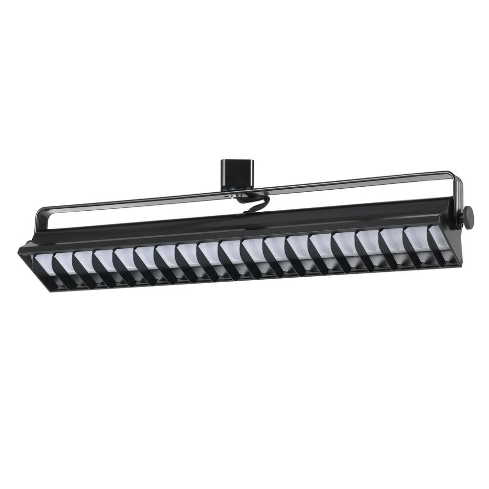 Ac 40W, 4000K, 2640 Lumen, Dimmable integrated LED Wall Wash Track Fixture, HT633MBK