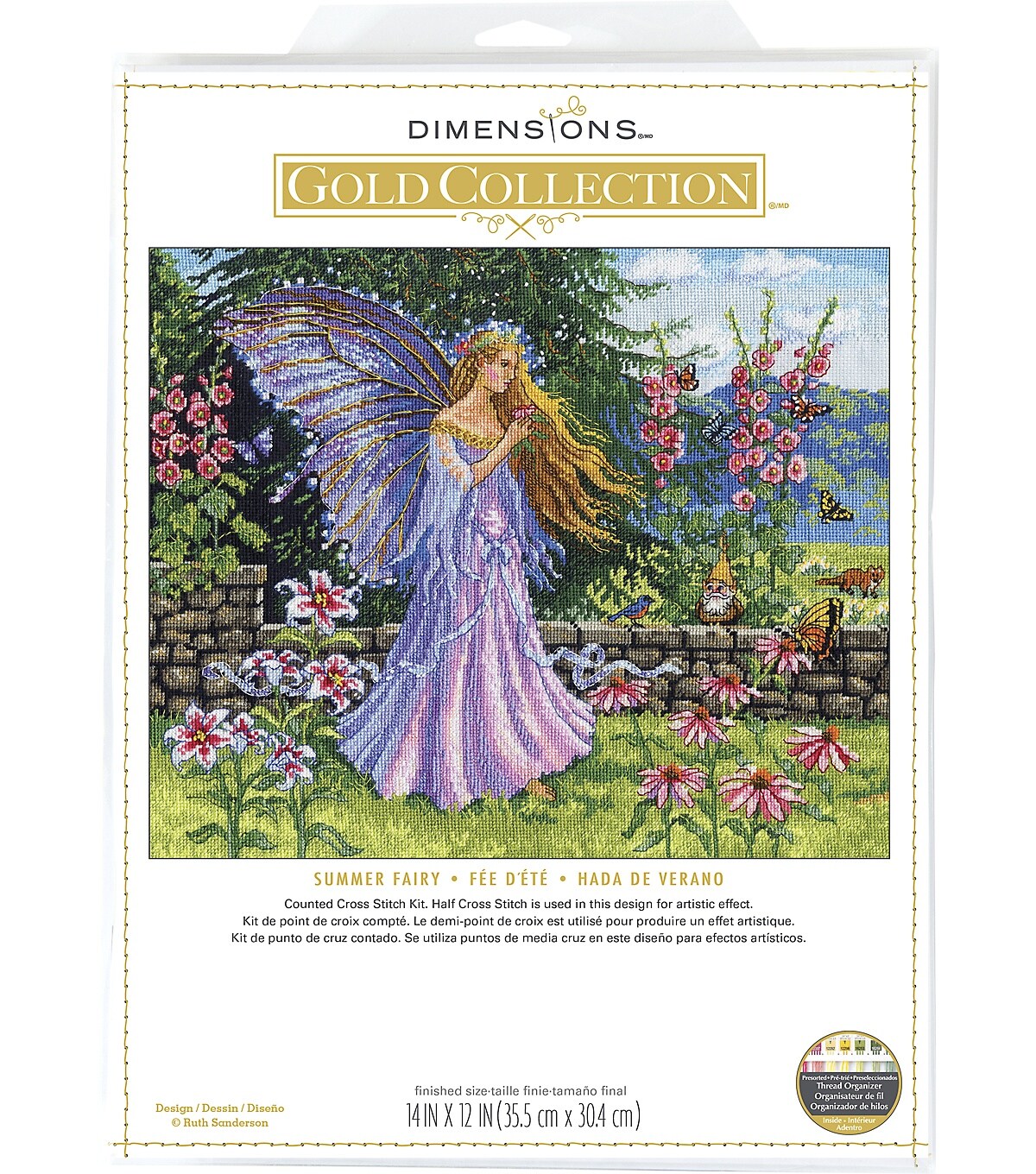 Dimensions Counted Cross Stitch Kit 14&#x22;X12&#x22;-Summer Fairy (16 Count)