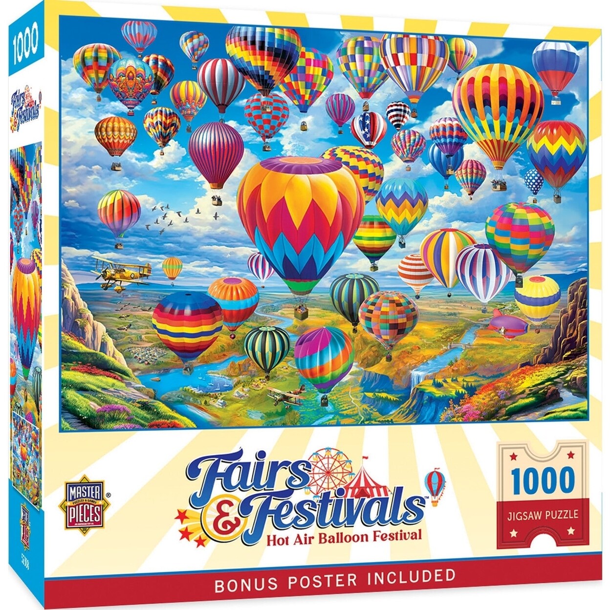 Fairs And Festivals - Hot Air Balloon Festival 1000 Piece Jigsaw Puzzle