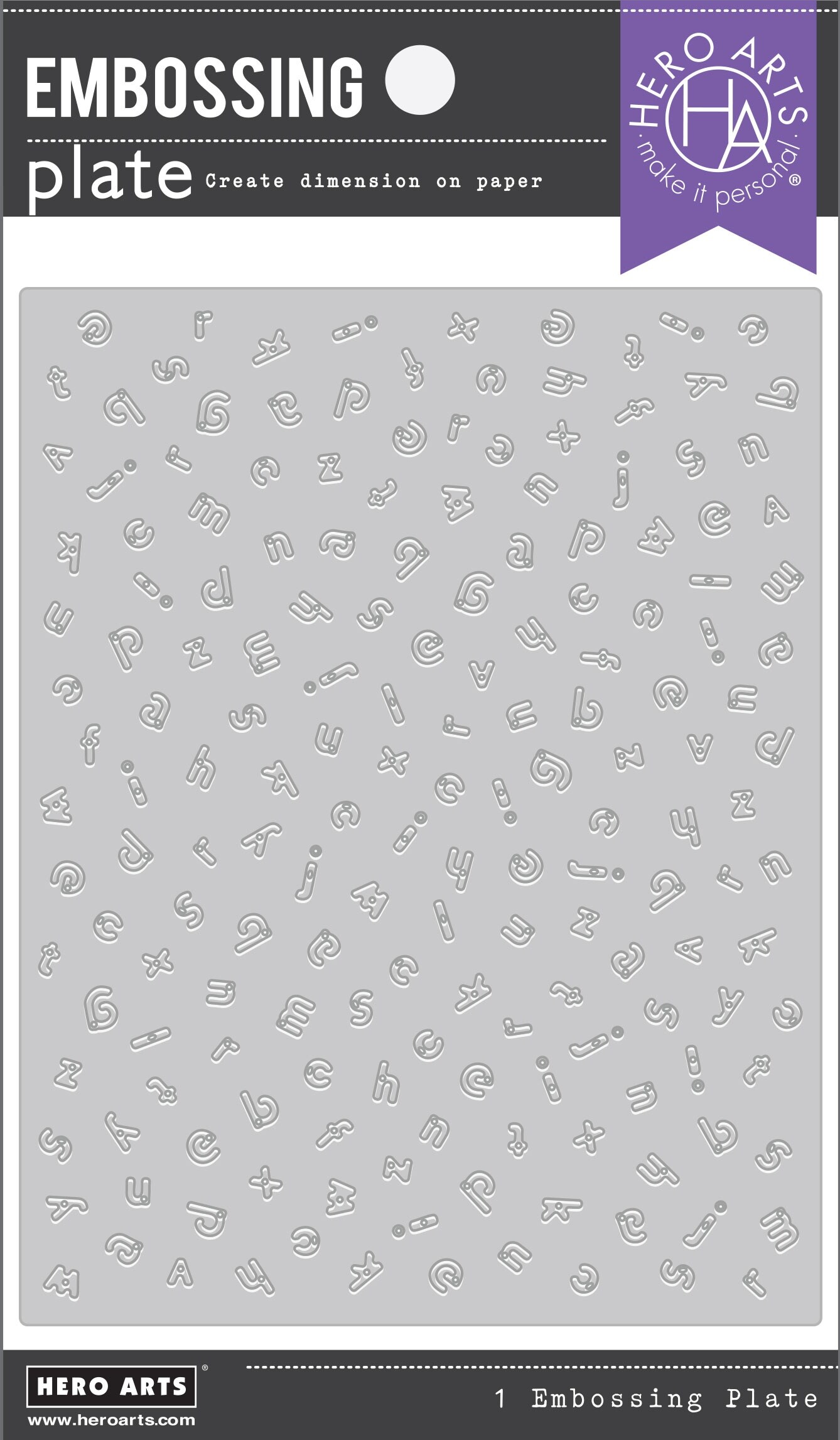 Hero Arts Embossing Plate-Alphabet
