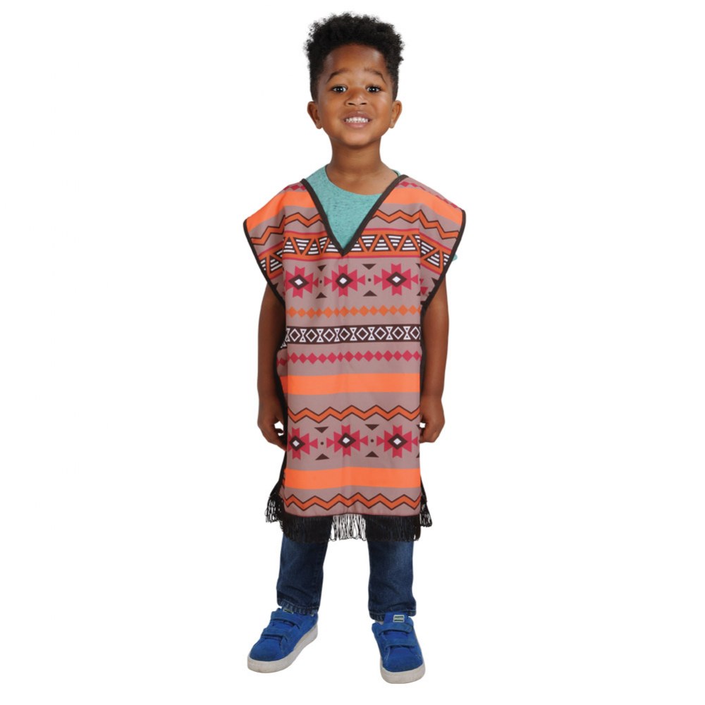 Kaplan Early Learning Company Festive Multiethnic Mexican Poncho Boy Garment