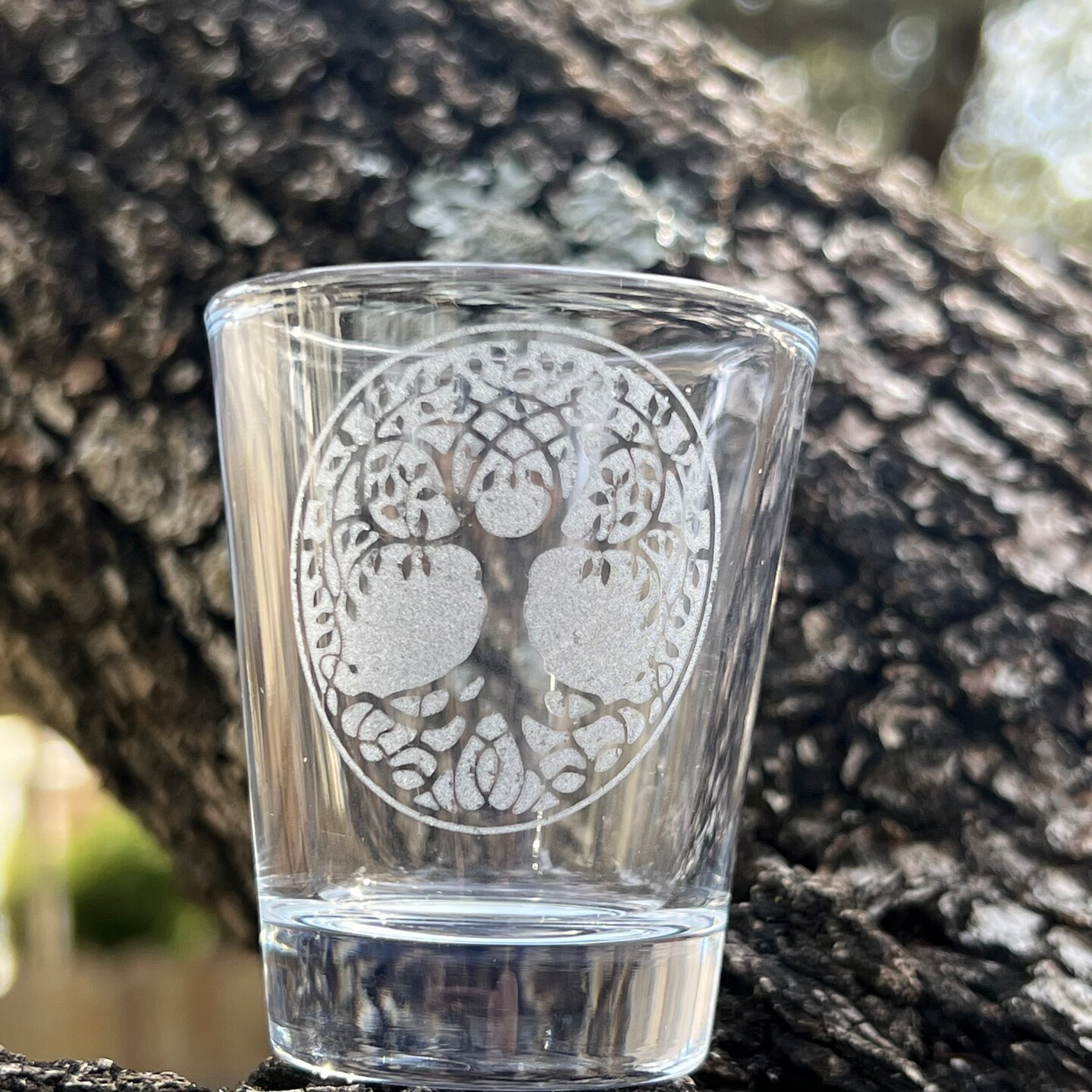 2oz Celtic Tree of Life Shotglass LASER 2oz Celtic Tree of Life Shotglass LASER