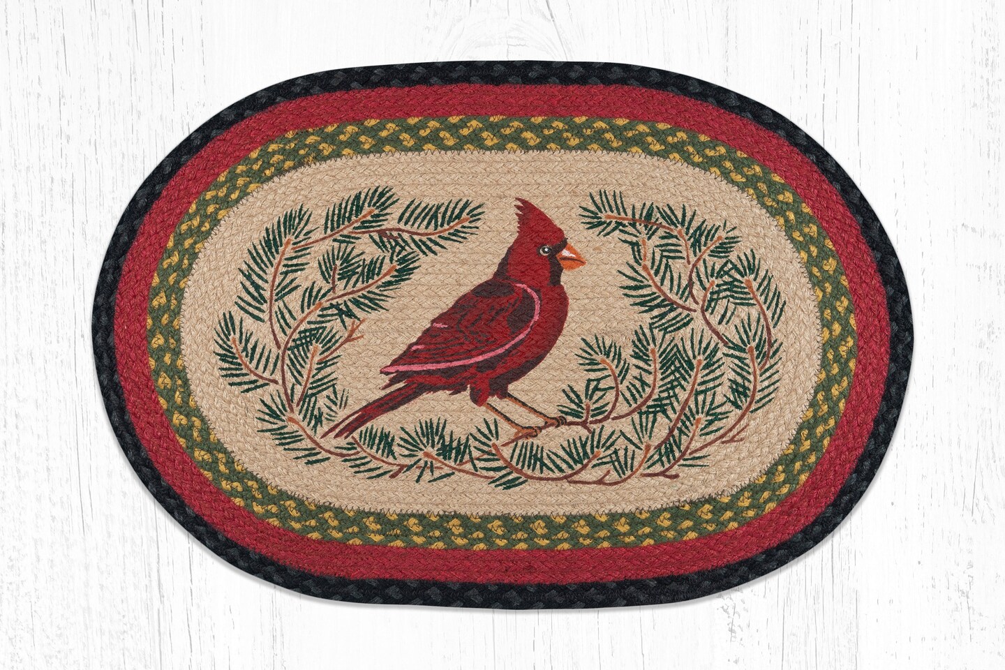 Earth Rugs OP-238 Cardinal Oval Patch 20&#x22; x 30&#x22;