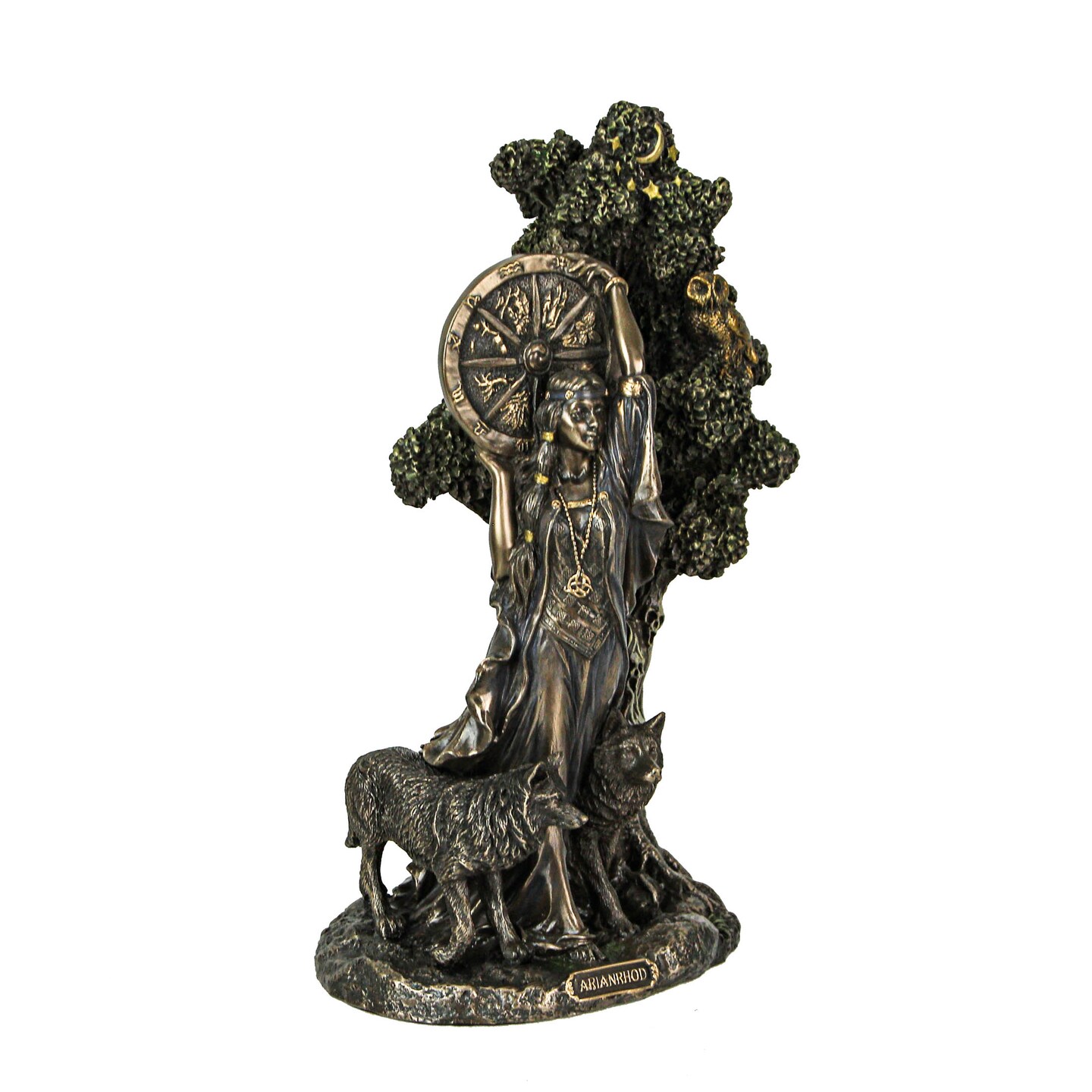 Arianrhod, Celtic Goddess of Fertility and Fate Bronze Finish Statue