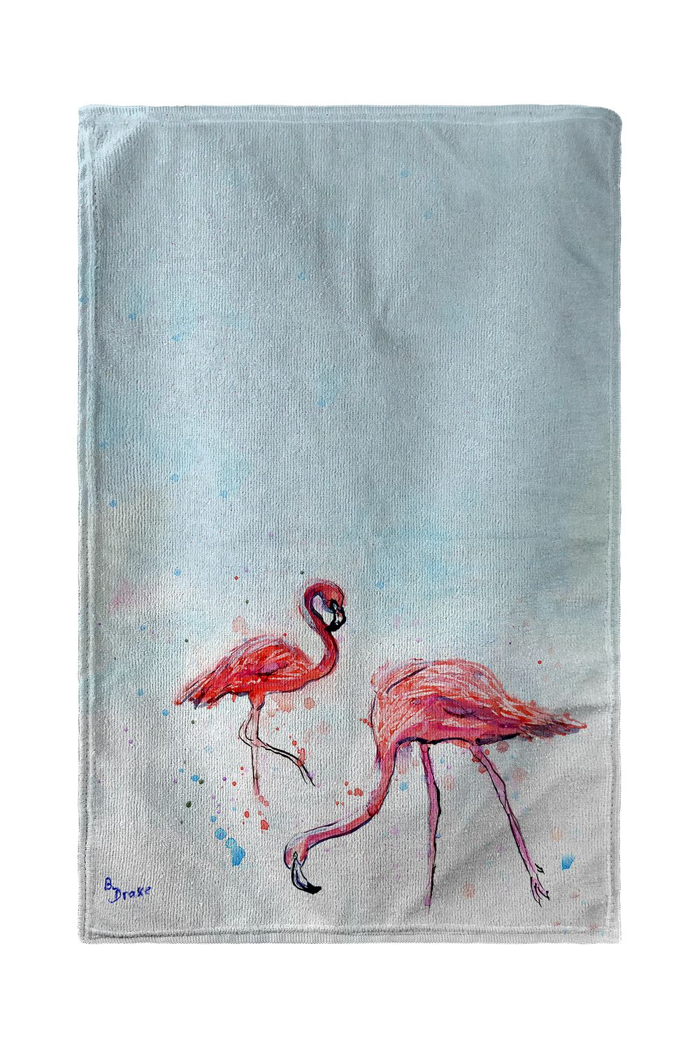 Betsy Drake Funky Flamingos Beach Towel