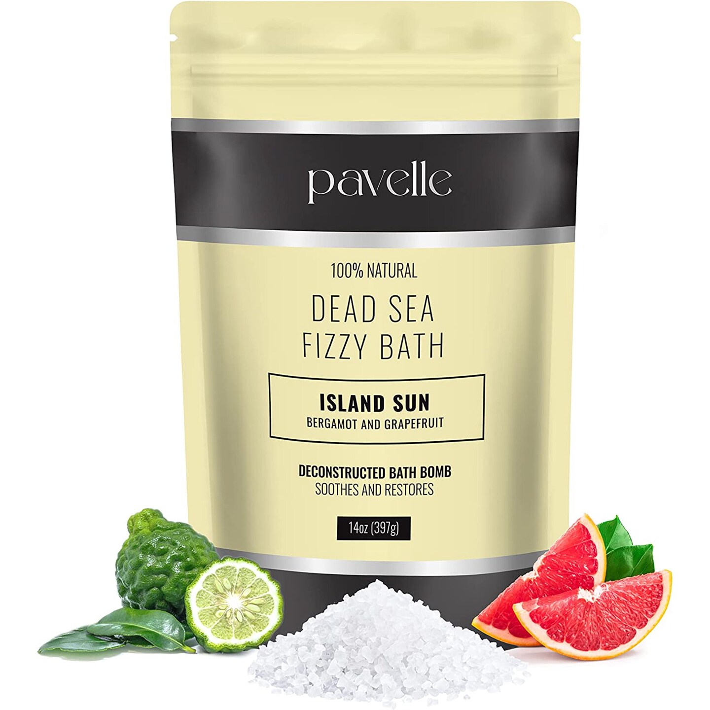 Pavelle Dead Sea Fizzy Bath Bomb, Fizzy Bath Bombs For Women &#x26; Men, 14 oz (397g)