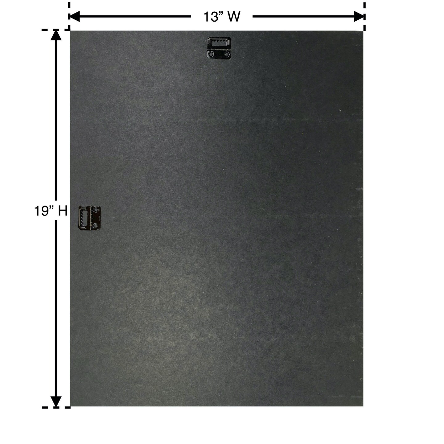 Black Cardboard Hanger Back for Picture Frames, Artwork, and DIY Projects (10 Pack)