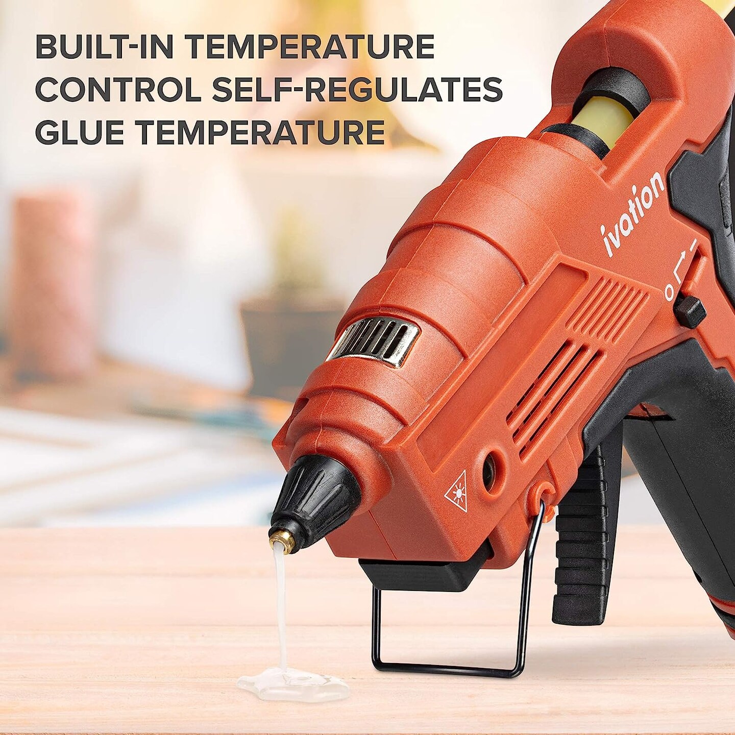 Ivation Cordless Butane Powered Hot Glue Gun, Fast Heat-Up Small