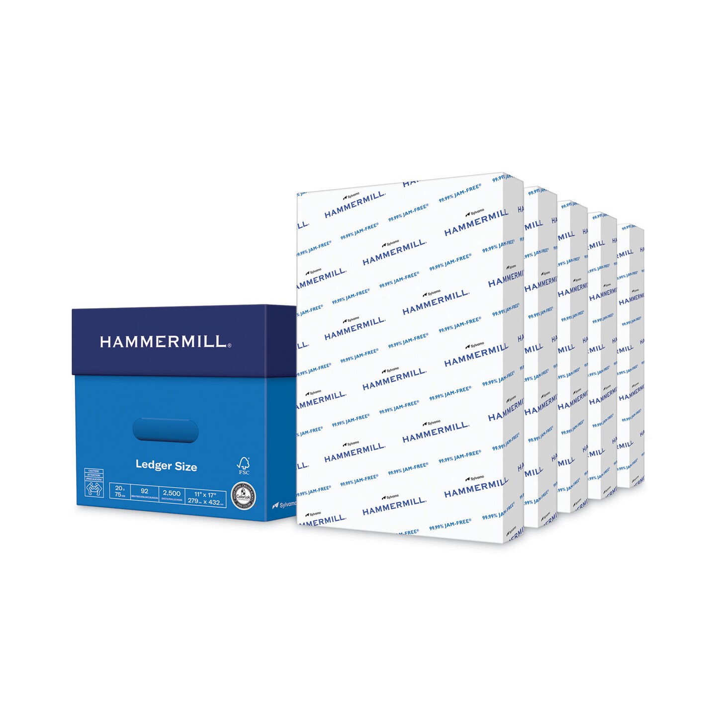 Hammermill Copy Plus Print Paper 92 Bright 20 lb 11 x 17 White 500/Ream