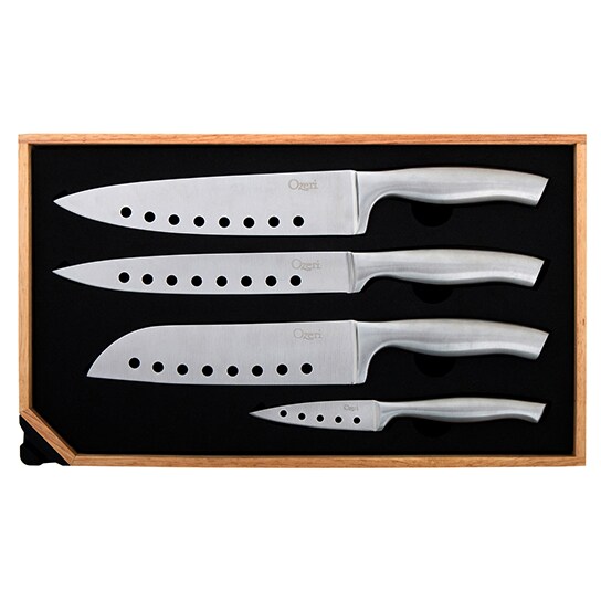 Ozeri 5-piece Stainless Steel Knife and Sharpener Set