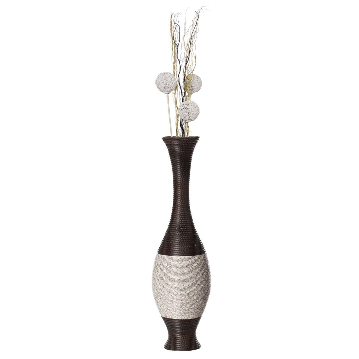 Uniquewise Tall Decorative Floor Vase, PVC Floor Vase, Tall Flower