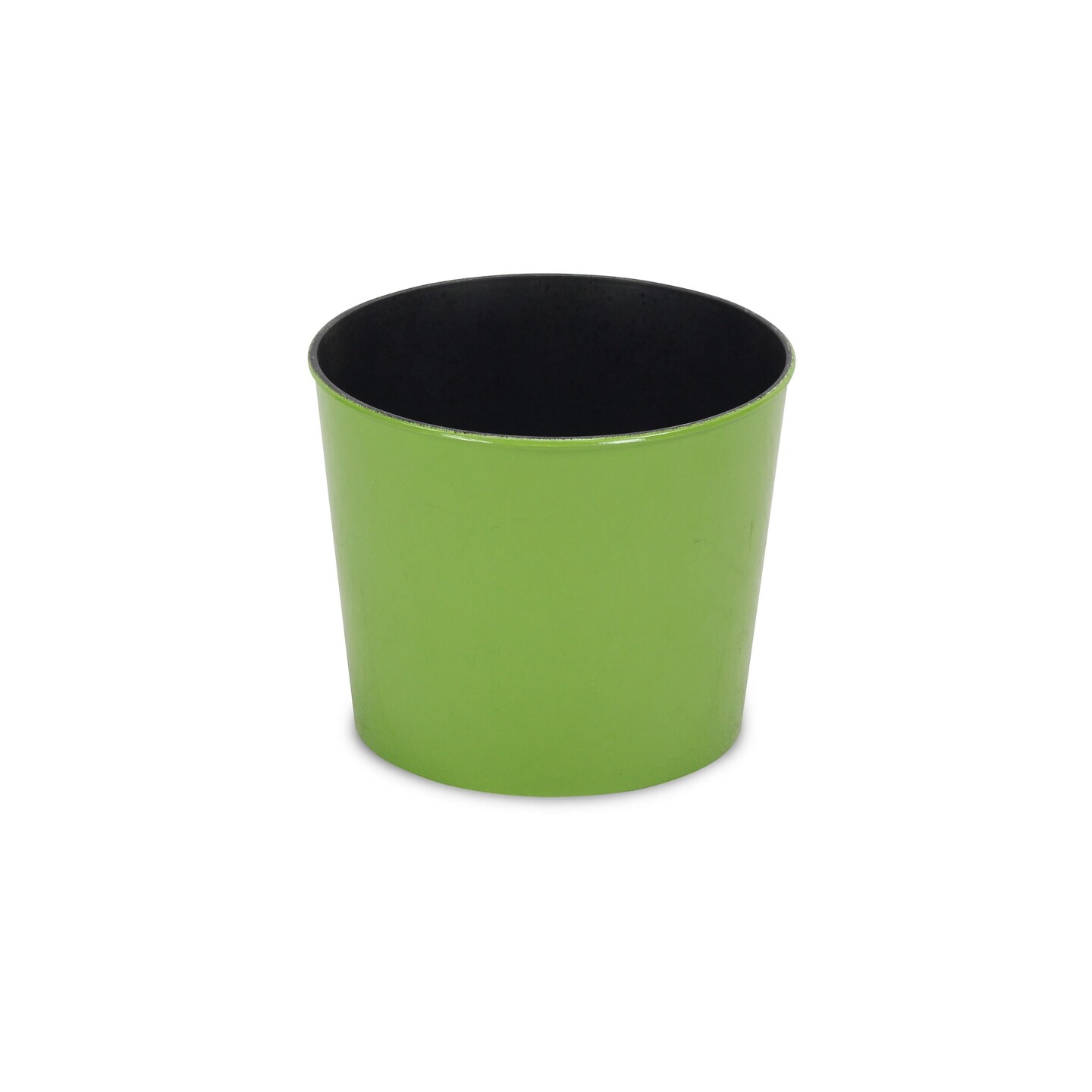 Contemporary Home Living 7" Green and Black Round Tapered Planter