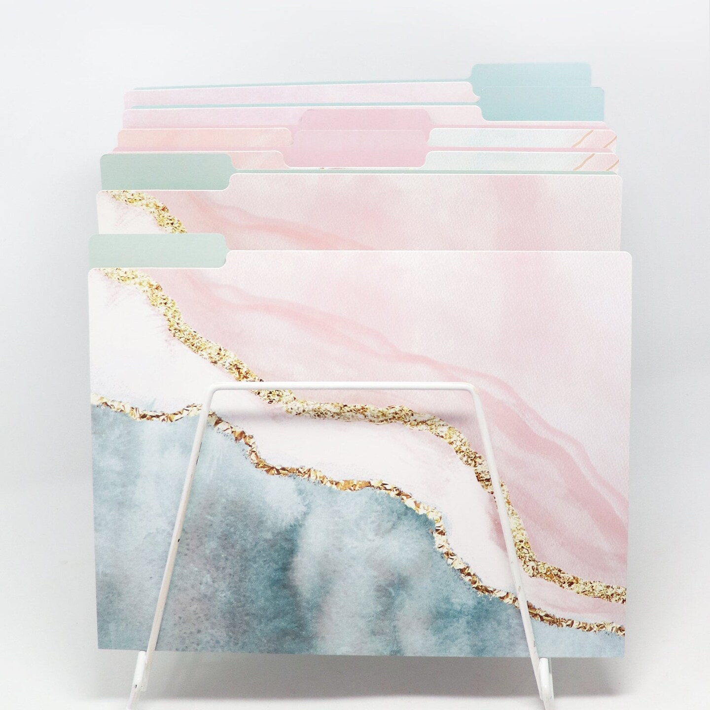 bloom daily planners File Folder Set, Ethereal Marble