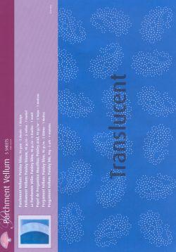 Pergamano Vellum Paisley blue ( 5 sheets)