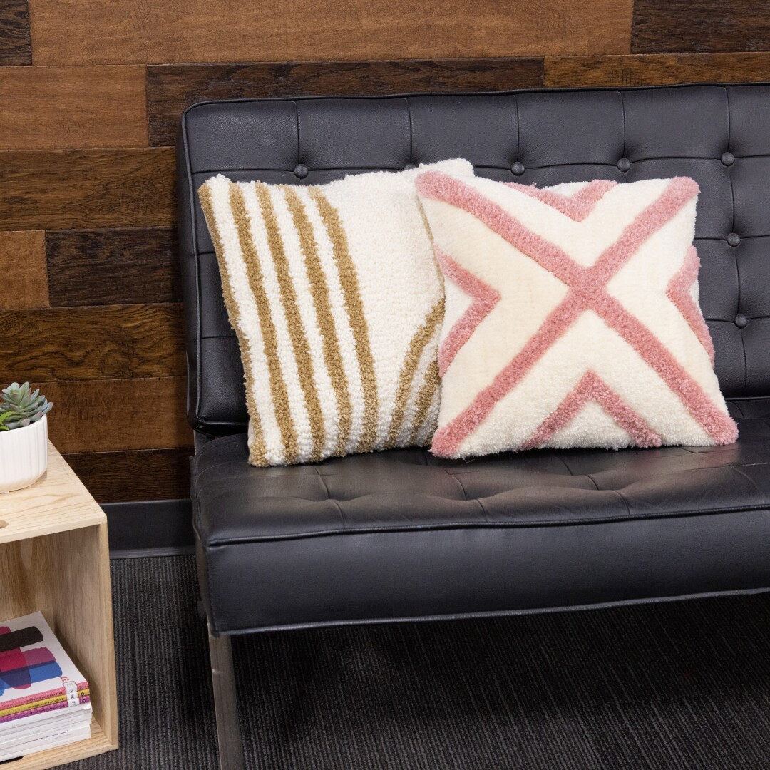Throw Pillows with the Easy™ Tuft Rug Tufting Tool Classes Michaels