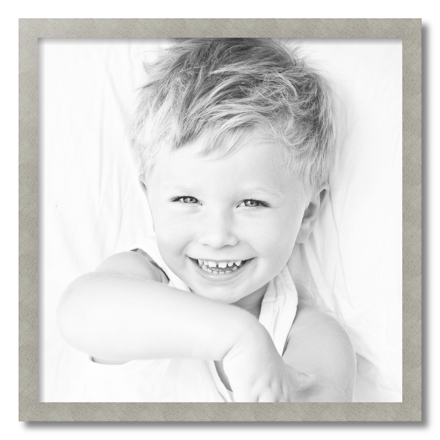 ArtToFrames 24x24 Inch Picture Frame, This 1.25 Inch Custom MDF Poster Frame is Available in Multiple Colors, Great for Your Art or Photos - Comes with Regular Acrylic and  Foam Backing 3/16 inch (V-FRBW26-24x24)