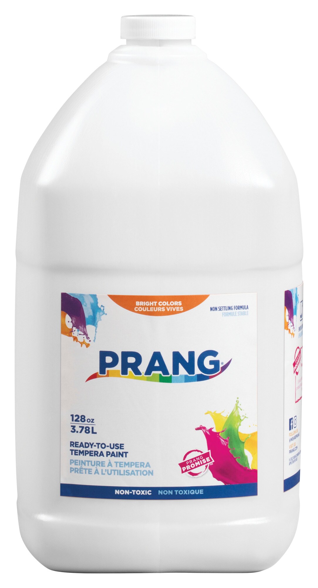 Prang Ready-to-use Tempera Paint, Gallon, White 