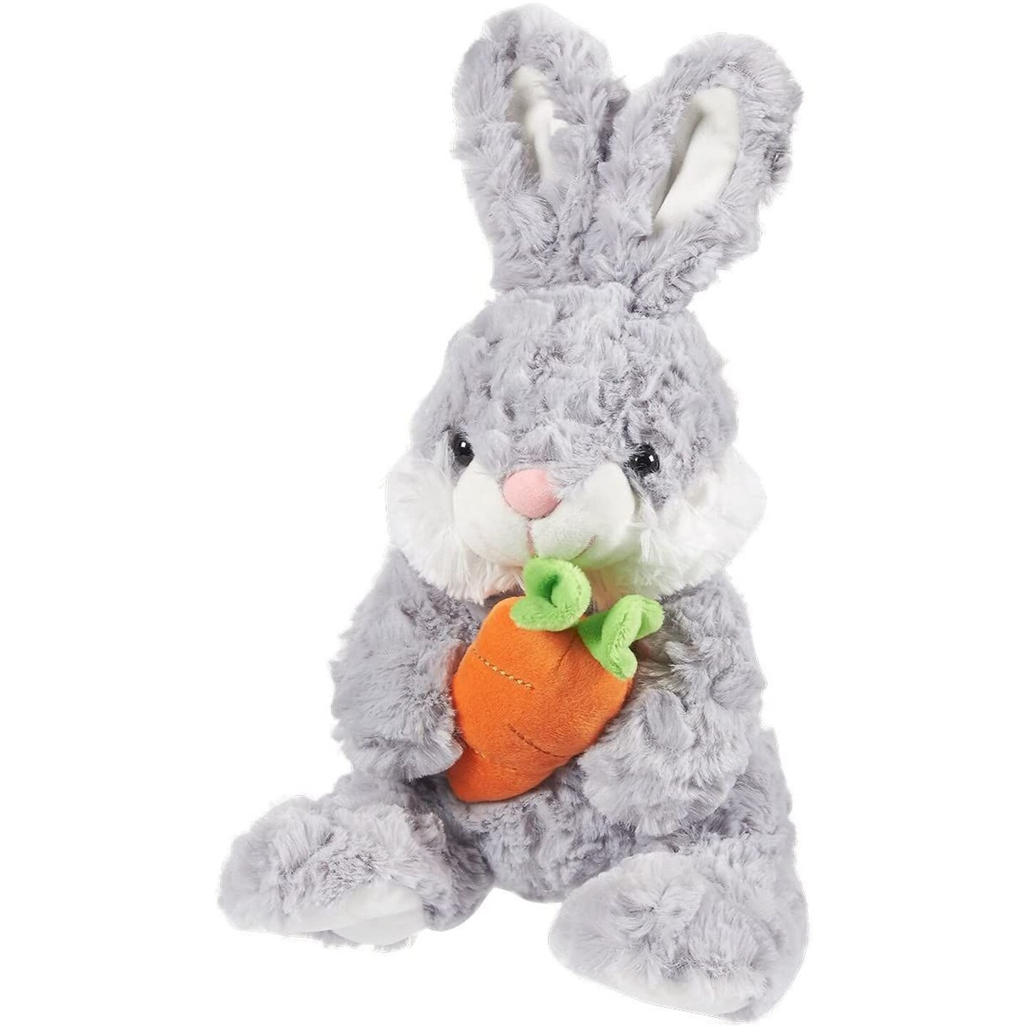 Stuffed Animal Easter Bunny, Easter Basket Stuffers, Plush Bunny Animal (Grey, 13 in)