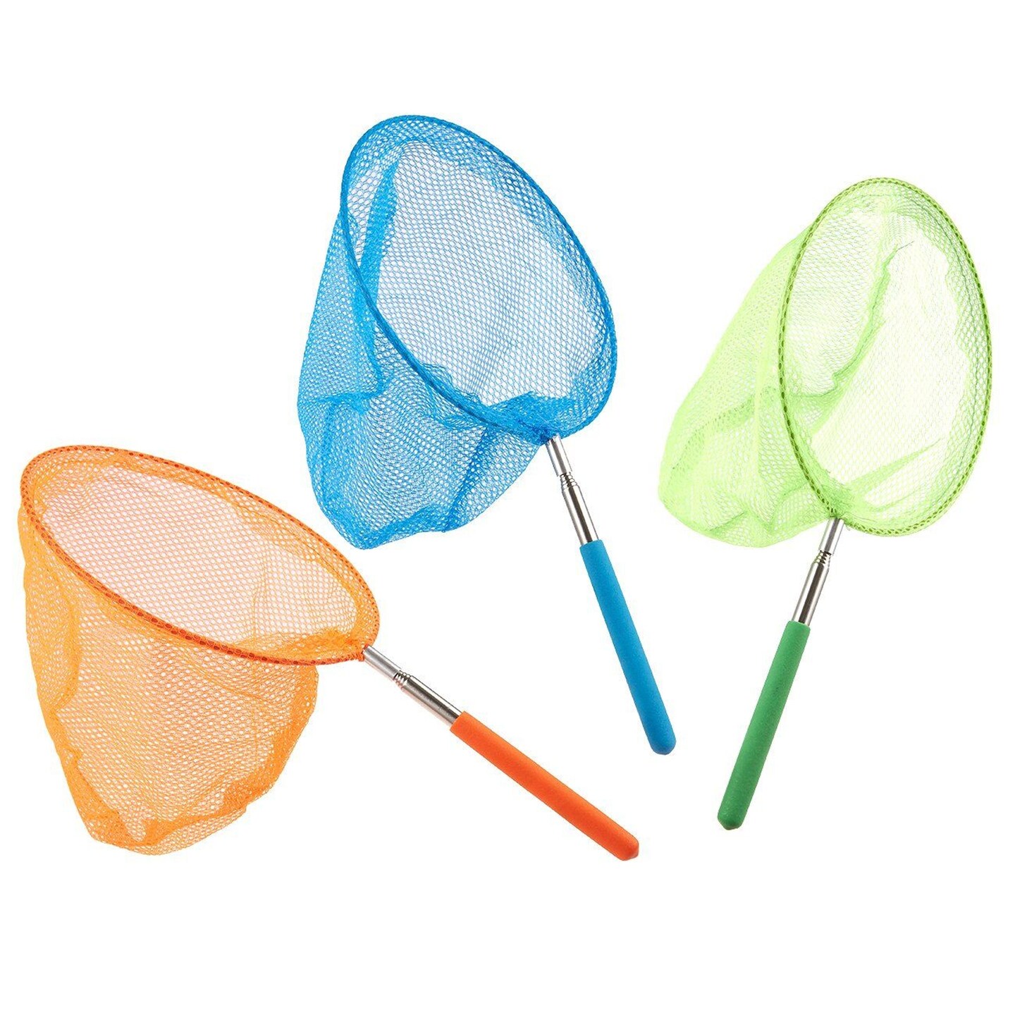 3 Pack Telescopic Butterfly Nets for Kids, Bug and Bird Catching Net