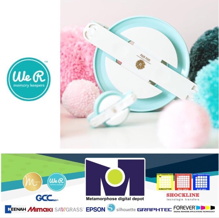 We R Memory Keepers Jumbo Pom Pom Maker - Makes 4.5" Pom Pom 661013 by American Crafts