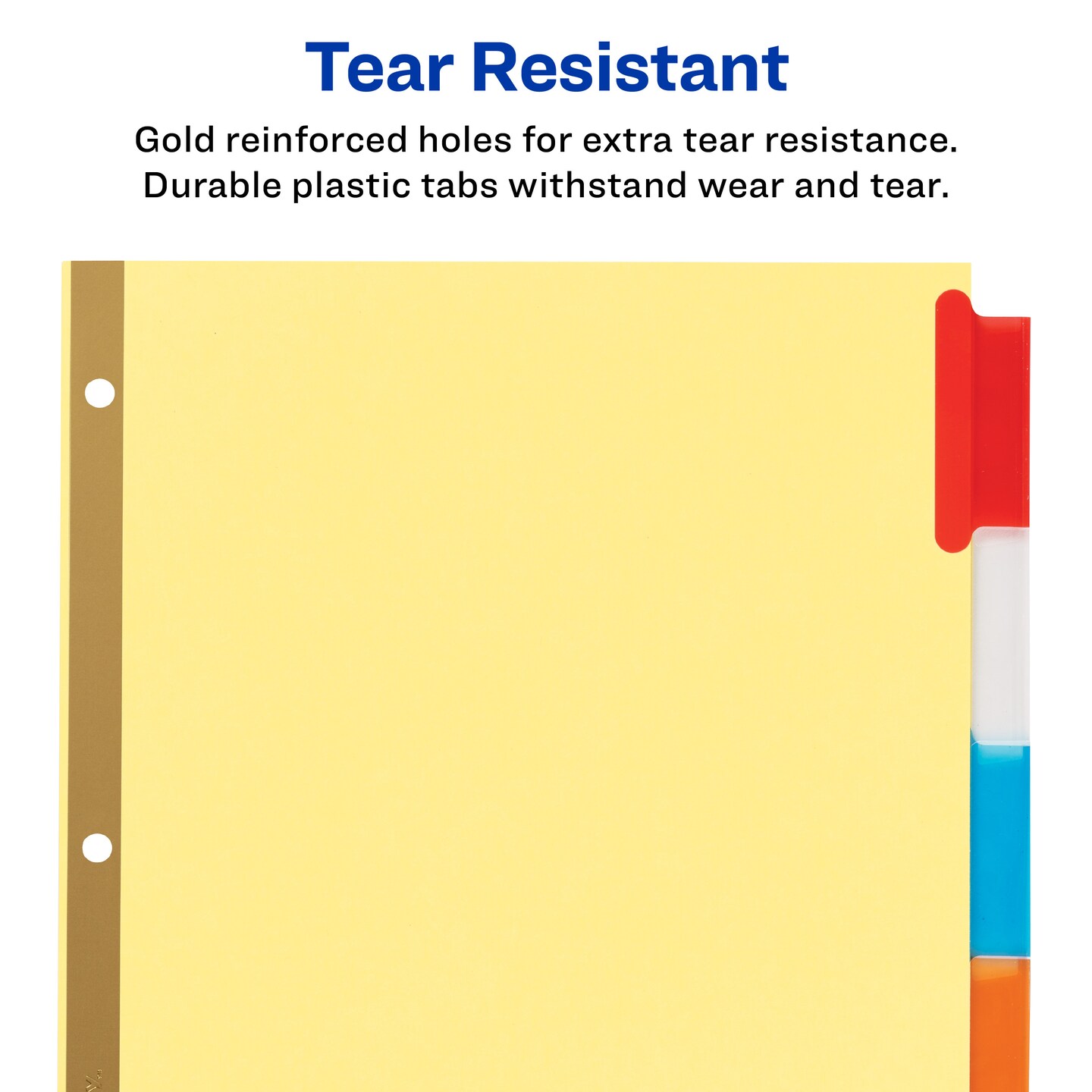 Avery Big Tab Insertable Dividers, Buff Paper, 5-Tab Set, Multicolor (11109) - 48 Pack