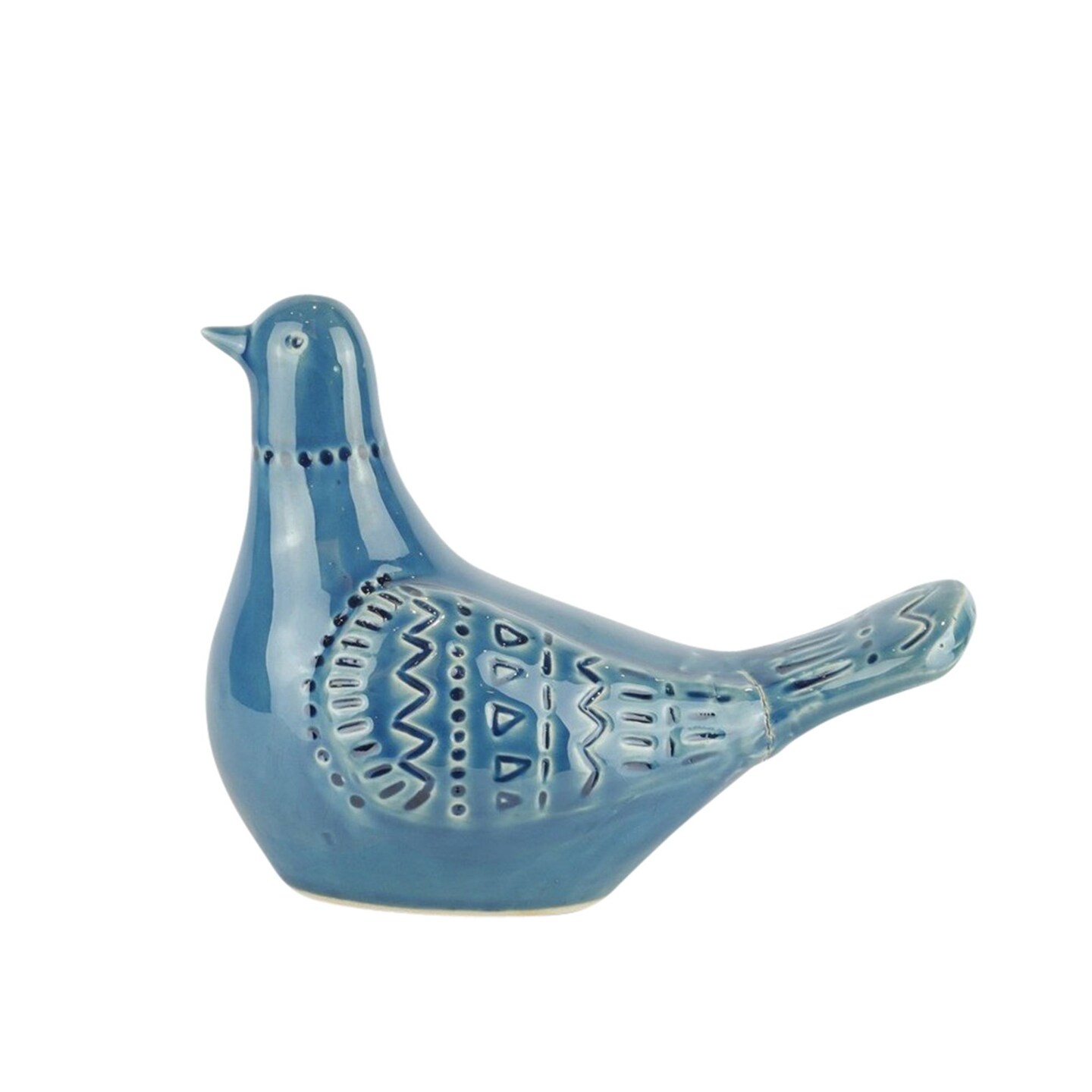 Kingston Living 8.25&#x22; Aegean Blue Dove Figurine Tabletop Decor