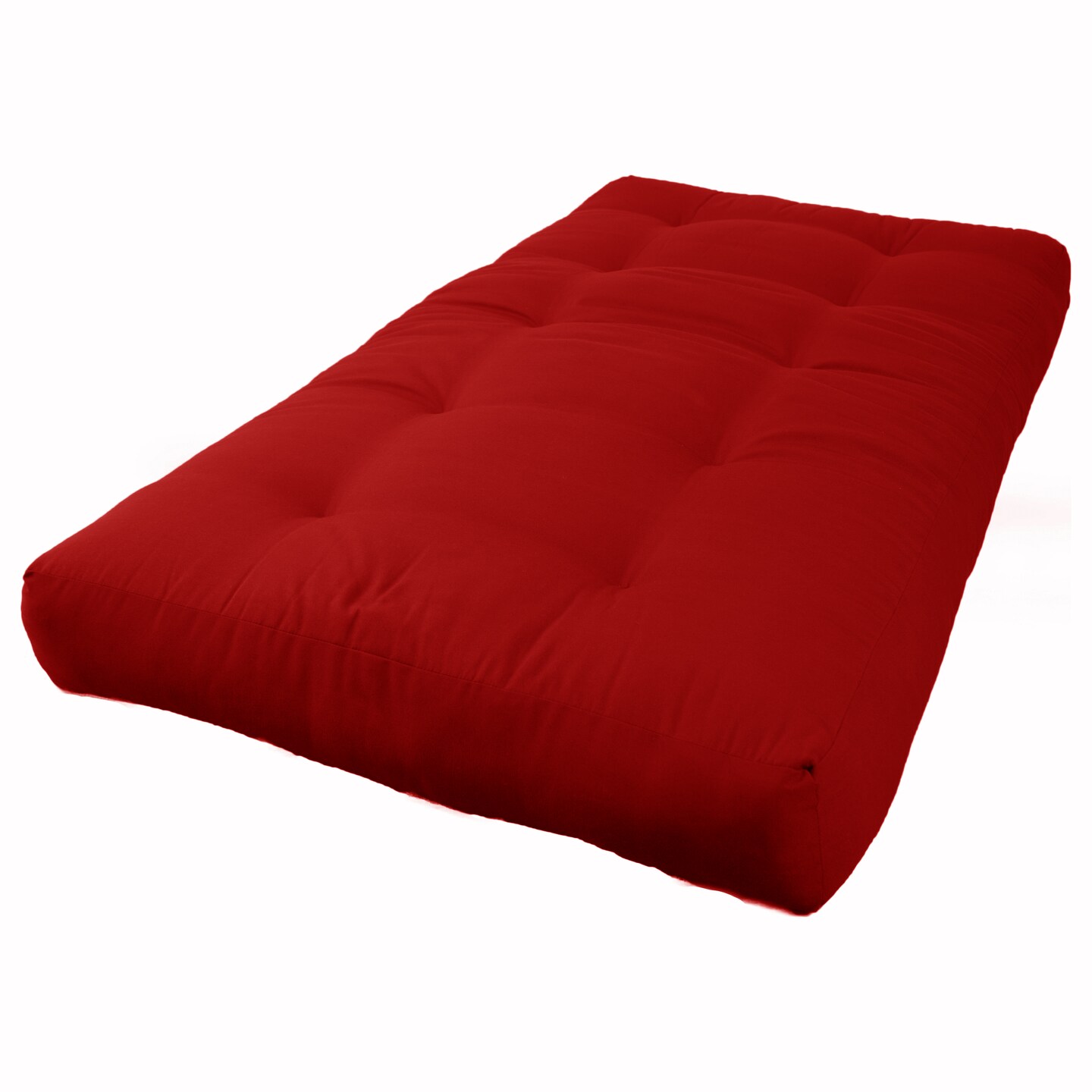 Blazing Needles Renewal 8-inch Twill Twin-size Futon Mattress - Ruby Red - Ruby Red