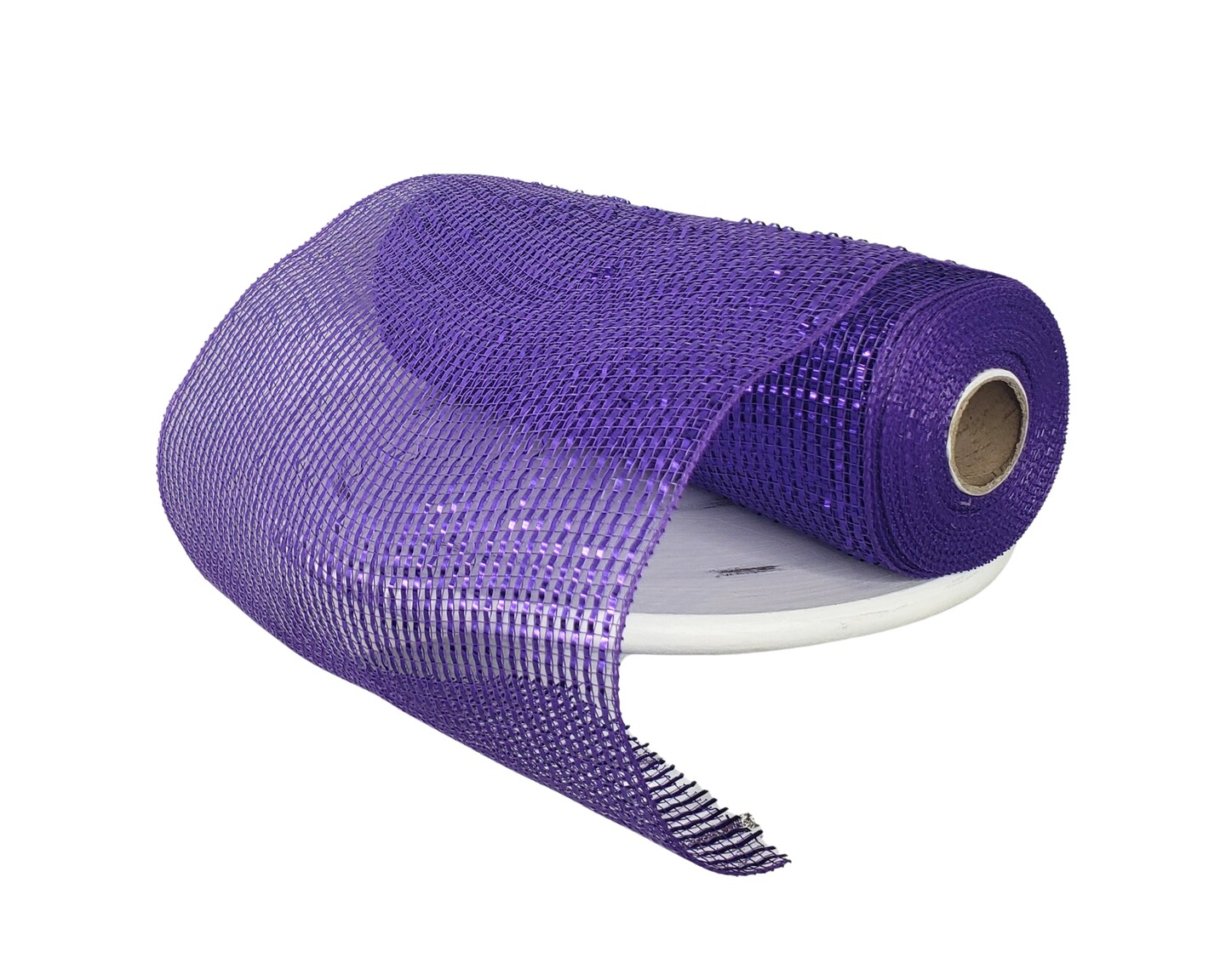 RE134123-10.25&#x22; x 10yd Deluxe wide foil mesh-purple/purple foil