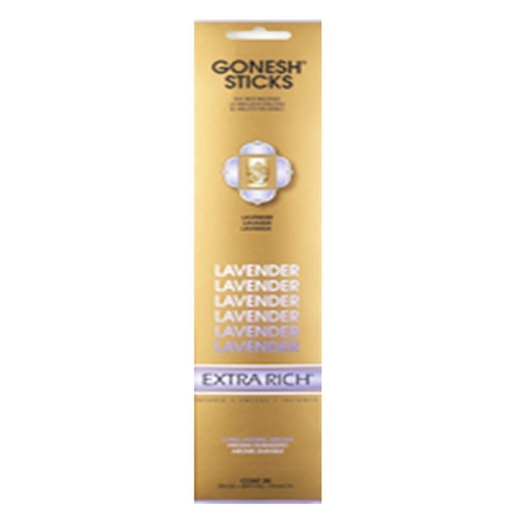 Gonesh (20 Sticks In 1 Pack) Incense Extra Rich- Lavender (Pack of 3)