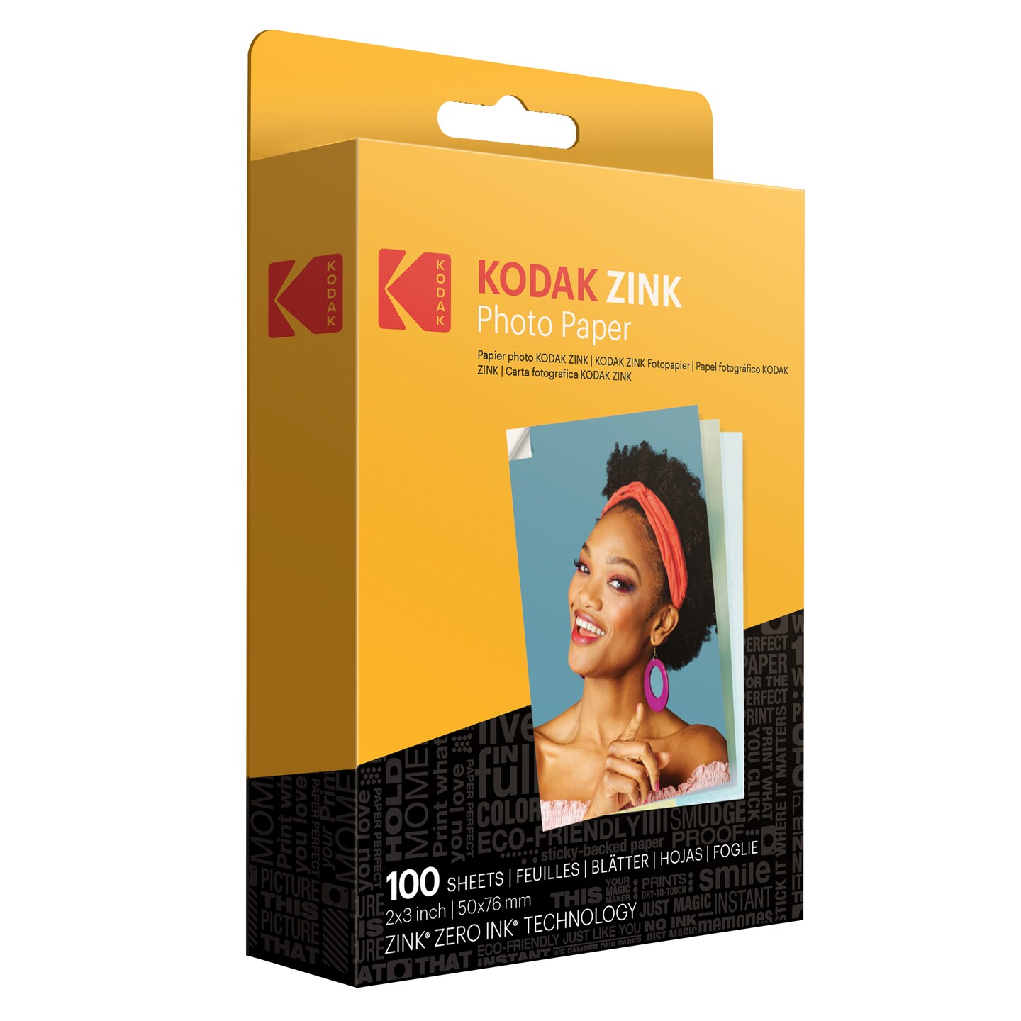kodak Zink Photo Paper 2x3", Zink Paper Compatible with Kodak Smile, Kodak Step and Printomatic