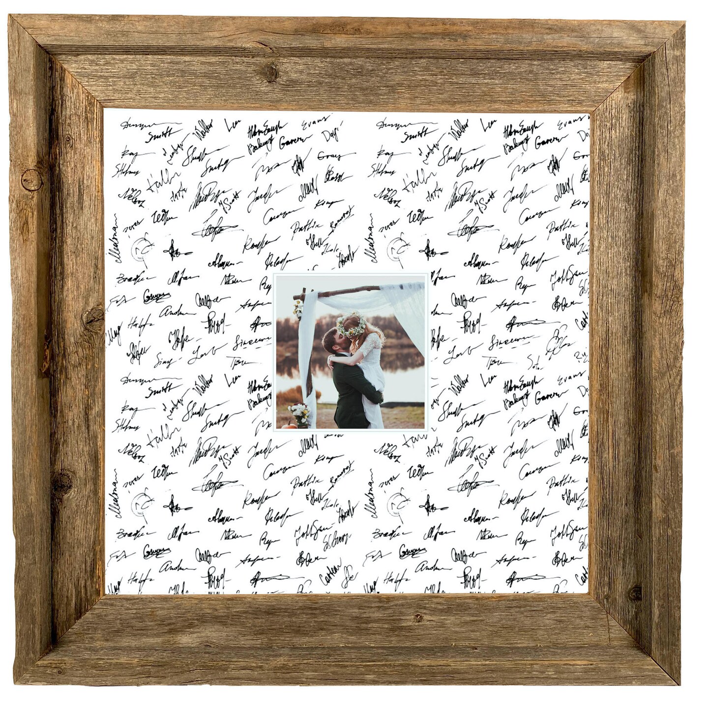 BarnwoodUSA Signature Mat for Weddings, Graduations, Special Moments Picture Frame (Mat Only)