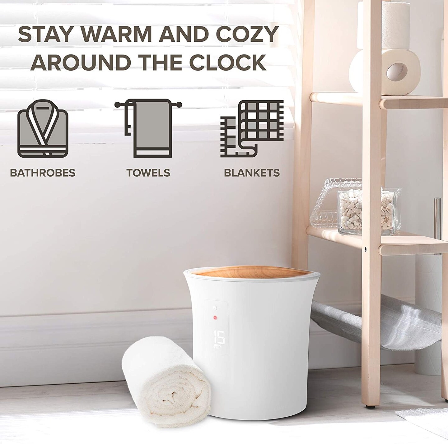 Live Fine Bathroom Towel Warmer, Small Blanket &#x26; Towel Heater