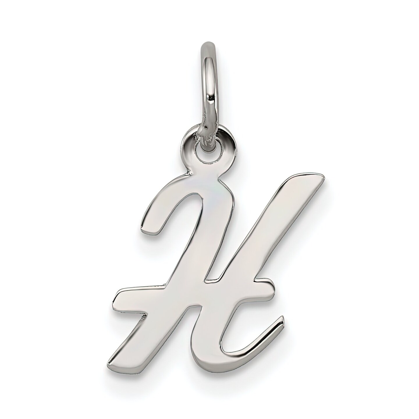 Silver Initial H Charm