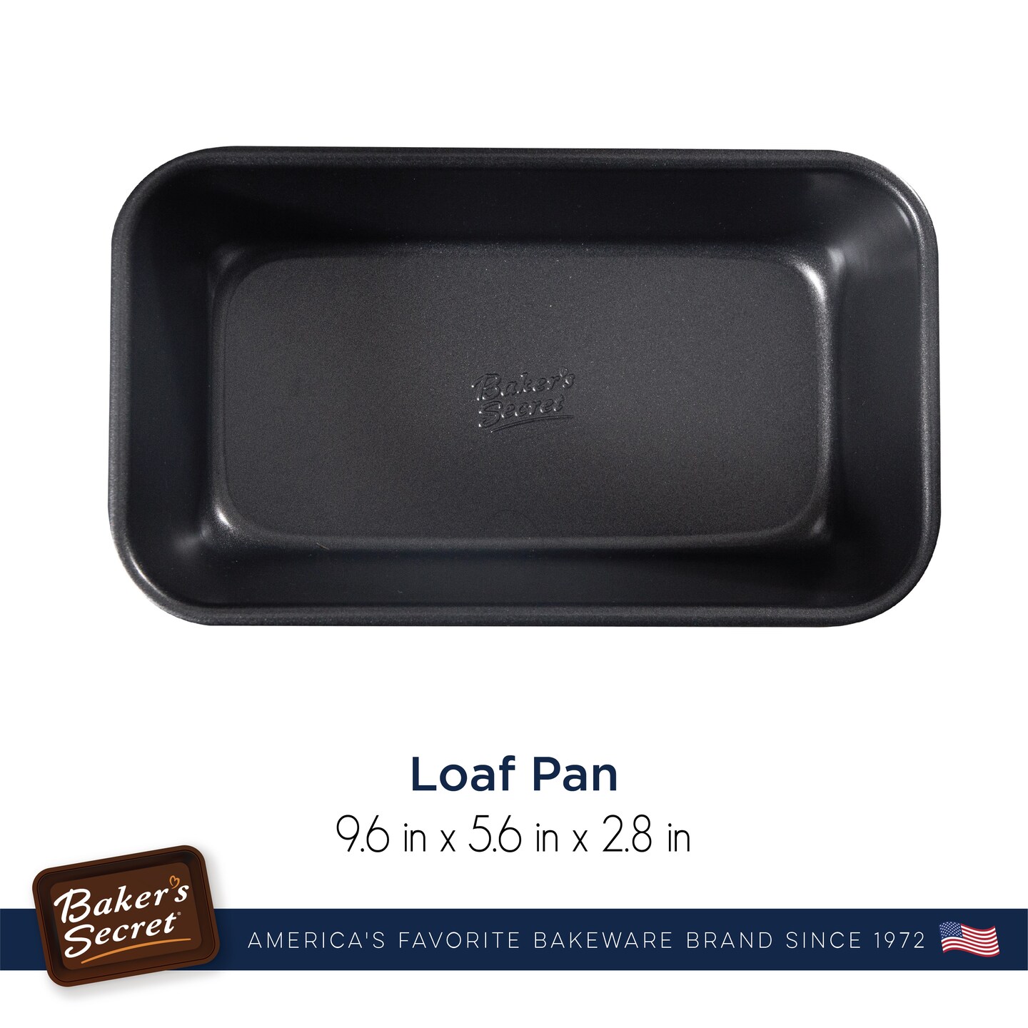 Baker s Secret Nonstick Loaf Pan for Baking Bread 9 x 6