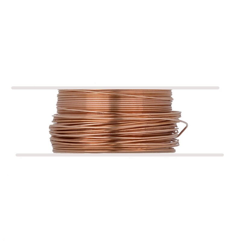 JewelrySupply Copper Wire 24 Gauge Dead Soft Round (20 Foot)